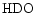 $\rm {HDO}$