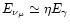 $E_{\nu_{\mu}}\simeq \eta E_{\gamma}$