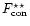 $F_{\rm con}^{\rm\star\star}$