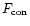 $F_{\rm con}$