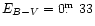$E_{B-V}=0\hbox{$.\!\!^{\rm m}$ }33$