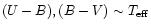 $(U-B),(B-V)\sim T_{\rm eff}$