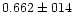 $0.662 \pm 014$