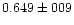 $0.649 \pm 009$