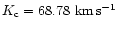 $K_{\rm c}=68.78~{\rm km\,s^{-1}}$