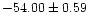 $-54.00 \pm 0.59$