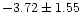 $-3.72 \pm 1.55$