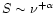 $S\sim\nu^{+\alpha}$