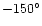 $-150^\circ$