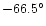 $-66.5^\circ$