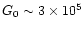 $G_0 \sim 3 \times 10^5$