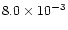 $8.0\times 10^{-3}$