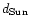 $d_{\rm Sun}$