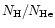 $N_{\rm H}/N_{\rm He}$
