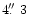 $4{\hbox{$.\!\!^{\prime\prime}$ }}3$