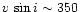 $v\, \sin i \sim 350$