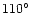 $110\hbox{$^\circ$ }$