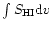 $\int S_{\rm HI} {\rm d}v$