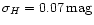 $\sigma_{{H}} =
0.07\,{\rm mag}$
