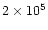 $2\times 10^5$