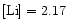 $\rm [Li]=2.17$