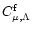 $C_{\mu ,\Lambda }^{\rm f}$