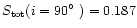 ${S}_{\rm tot}(i=90\hbox{$^\circ$ })=0.187$