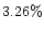 $3.26\%$