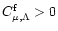 $C^{\rm f}_{\mu ,\Lambda }>0$