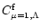 $C^{\rm f}_{\mu=1,\Lambda}$