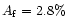 $A_{\rm f}=2.8\%$