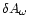 $\delta A_\omega$