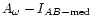 $A_\omega-I_{AB-{\rm med}}$