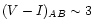 $(V-I)_{AB}\sim3$