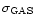 $\sigma_{\rm GAS}$