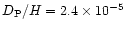 $D_{\rm P}/H=2.4\times 10^{-5}$