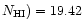 $N_{\rm HI})=19.42$
