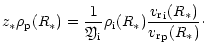 $\displaystyle z_*{\rho}_{{\rm p}}(R_{*})=
\frac{1}{{\mbox{\eufont Y}}_{{\rm i}}...
...}) \frac{{{v_{\rm r}}}_{{\rm i}} (R_{*})}{{{v_{\rm r}}}_{{\rm p}} (R_{*})}\cdot$