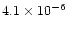 ${4.1\times 10^{-6}}$