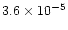 ${3.6\times 10^{-5}}$