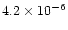${4.2\times 10^{-6}}$