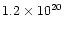 $1.2 \times 10^{20}$