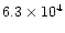 $6.3 \times 10^{4}$