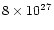 $8\times10^{27}$
