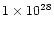 $1\times10^{28}$
