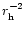 $r_{\rm h}^{-2}$