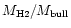 $M_{\rm H2} / M_{\rm bull}$