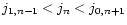 $j_{1,n-1}<j_{n}<j_{{\rm0},n+1}$