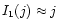 $I_{\rm 1}(j)\approx j$