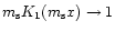 $m_{\rm s}K_{\rm 1}(m_{\rm s}x)\rightarrow 1$
